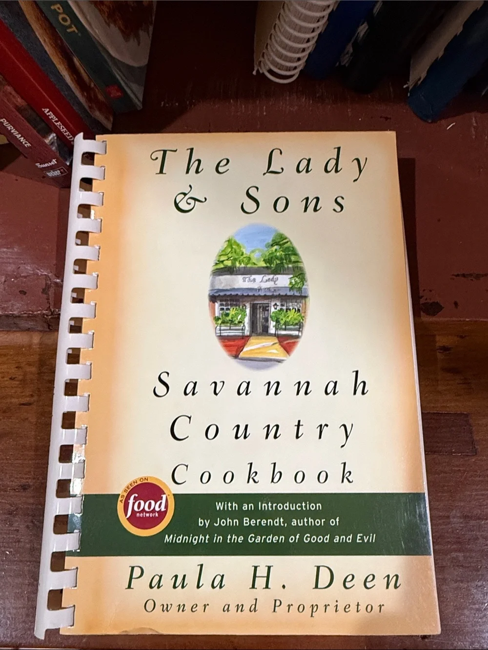 Paula H. Deen The Lady & Sons Savannah Country Cookbook - Cream & Green